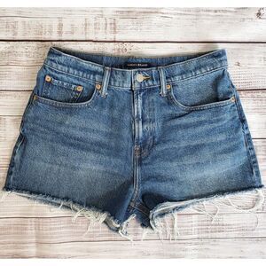 6/28 Lucky Brand Denim Cut Off Jean Shorts Frayed Relaxed Hot Short Cutoff